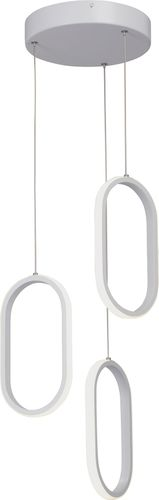 Светодиодная люстра LED Vitaluce V3776-0/3S белая 3ХLEDХ39ВТ, вид