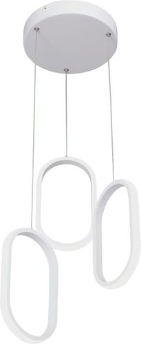 Светодиодная люстра LED Vitaluce V3776-0/3S белая 3ХLEDХ39ВТ, вид