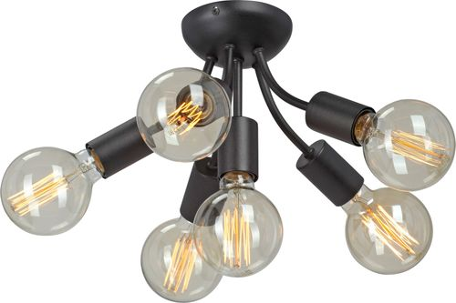 Потолочная люстра Vitaluce V3927-1/6PL черная 6ХE27Х40Вт, вид