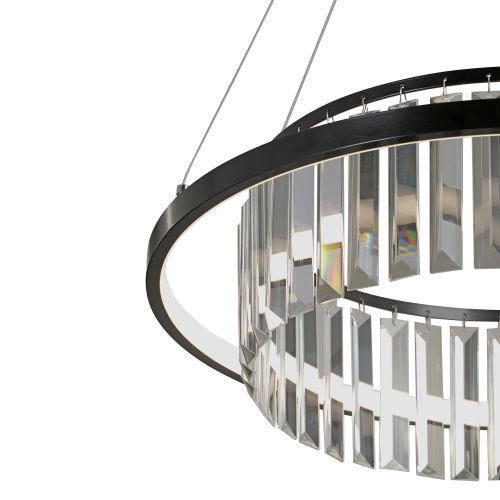 Люстра светодиодная V54010-1/1S, LED 31Вт 3900-4200К 2690лм 11м² черный, изображение