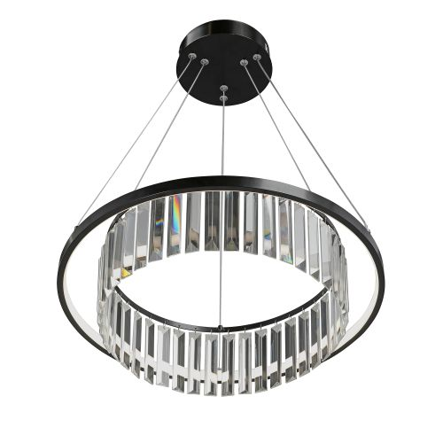 Люстра светодиодная V54010-1/1S, LED 31Вт 3900-4200К 2690лм 11м² черный, вид