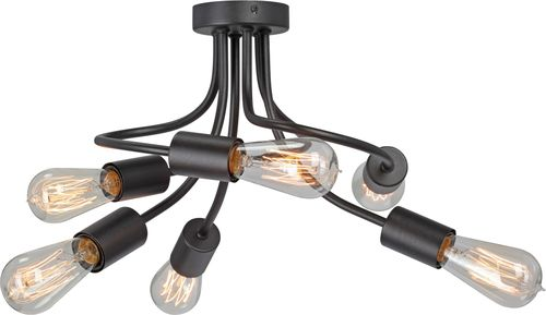 Потолочная люстра Vitaluce V3928-1/6PL черная 6ХE27Х40Вт, картинка