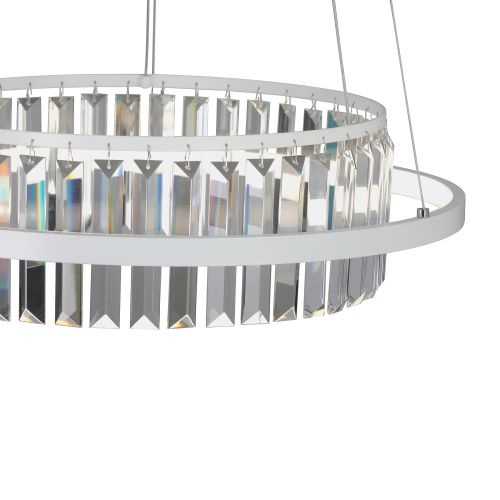 Люстра светодиодная V54010-0/1S, LED 31Вт 3900-4200К 2690лм 11м² белый, детальное фото