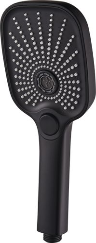 Лейка для душа массажная ARGO FLASH, 3-х функциональная, 130 х 100 мм, чёрный, фотография