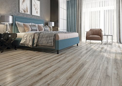 Ламинат SWISSKRONO HOME STANDARD Дуб Идеальный 33 класс 8 мм 2,109 м², крупный план