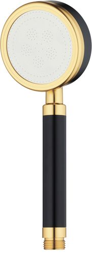 Лейка для душа однопозиционная ARGO GOLD, d 80 мм, черный/золото, вид