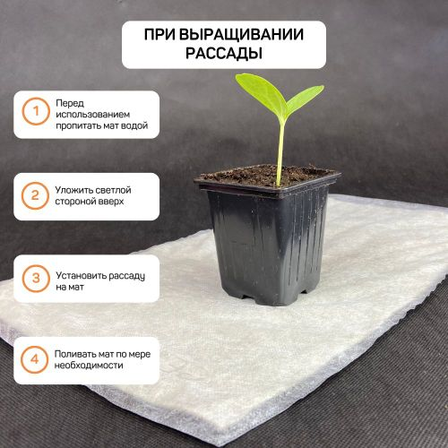 Мат для микрозелени 30х50 см, вид