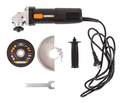 Угловая шлифовальная машина Worx WX718 900 Вт 125 мм, крупный план