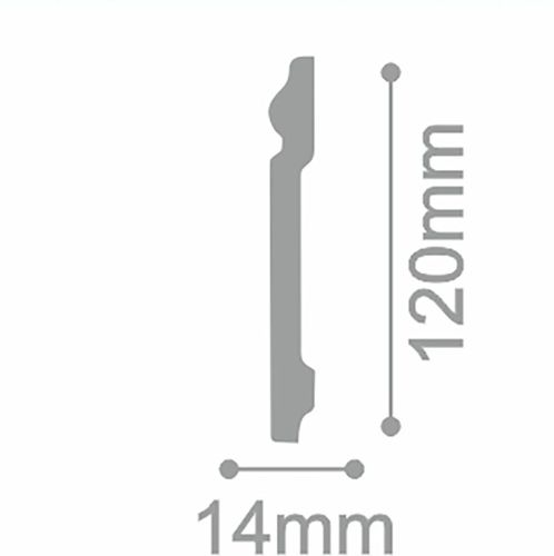 Плинтус напольный FORMAT 12016DF 120х15 см, фотография