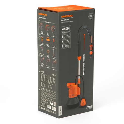 Насос бочковой DAEWOO Dcp 4500 350Вт, крупный план