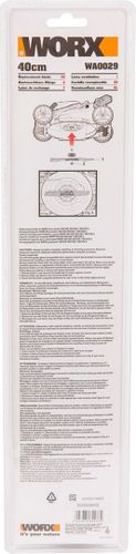 Нож для газонокосилки WORX 40см, wa0029 wg743e, картинка