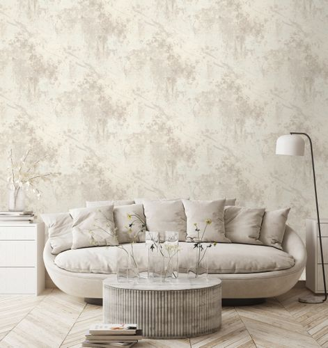 Обои виниловые Monte Solaro Paint 1,06х10,05 м белый фон, детальное фото