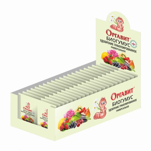 Органическое  гранулированное удобрение Оргавит  Биогумус 10гр, картинка