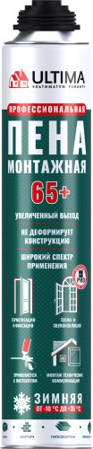 Монтажная пена ULTIMA Pro 65+ зимняя 820 мл, фото