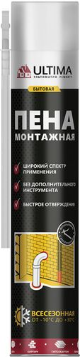 Монтажная пена ULTIMA бытовая 700 мл, крупный план