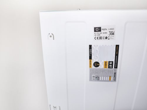 Панель светодиодная I-WATT LED 36Вт 6400К 3600Лм IP 40 175-240V, вид