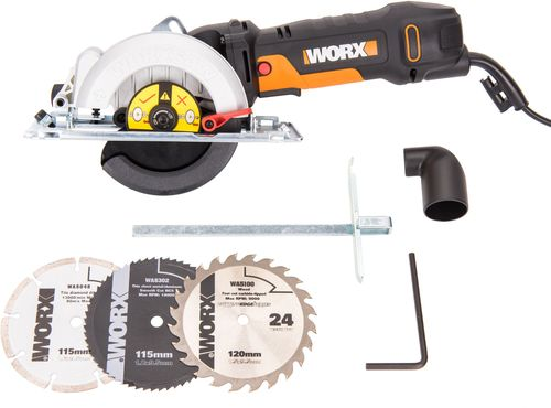 Циркулярная пила Worx WX439 500 Вт, крупный план