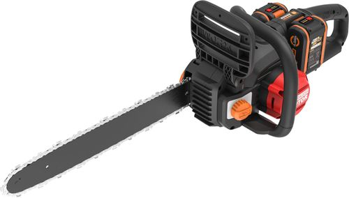 Пила аккумуляторная WORX 40см 2x4Ач, с акб и з/у, wg385e, фото