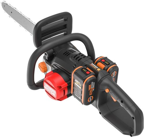Пила аккумуляторная WORX 40см 2x4Ач, с акб и з/у, wg385e, изображение