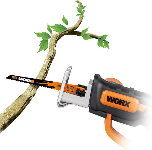 Пила садовая аккумуляторная WORX 20В, wg894e.5, крупный план