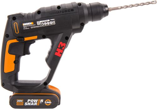 Перфоратор Worx WX390.1, крупный план