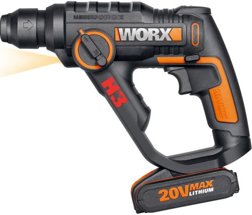Перфоратор Worx WX390.1, крупный план
