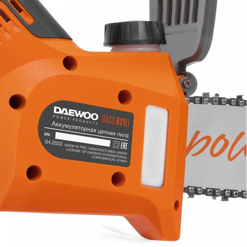 Пила Аккумуляторная DAEWOO Dacs 821li 21В 20см, с акб и з/у, детальное фото