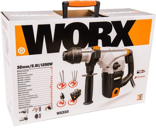 Перфоратор Worx WX333 1250 Вт, крупный план