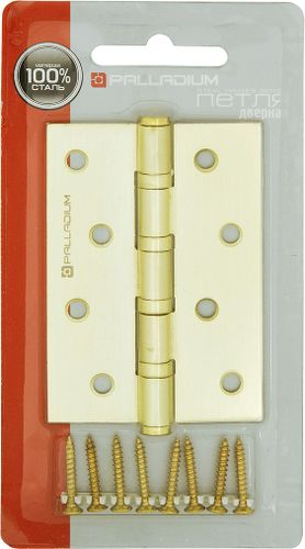 Дверная петля разъемная врезная Palladium N 4BB-100 100х70х2 мм золото, фото