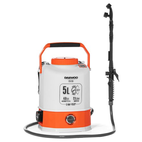 Опрыскиватель аккумуляторный DAEWOO DSA 5Li, Li-Ion аккумулятор 16В, 3Ач, с зарядным устройством 1А, 5л, детальное фото