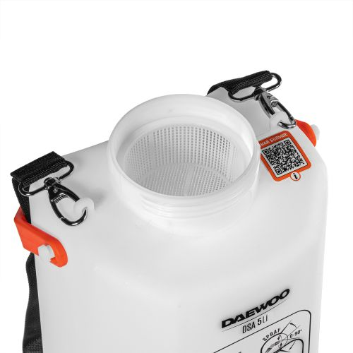 Опрыскиватель аккумуляторный DAEWOO DSA 5Li, Li-Ion аккумулятор 16В, 3Ач, с зарядным устройством 1А, 5л, фото
