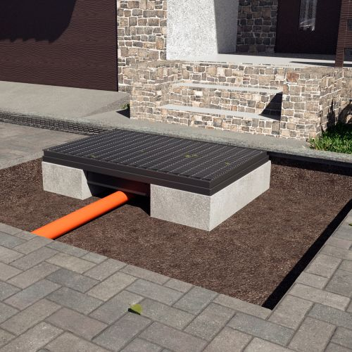 Поддон придверный для водостока Gidrolica Step Pro 600х400 мм, изображение