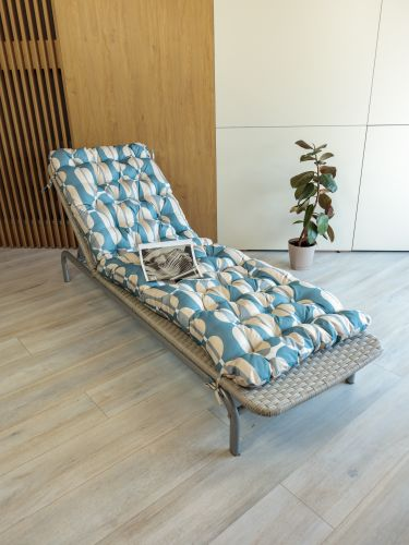 Подушка для скамьи BELVITA 148х42х8см, геометрия, изображение