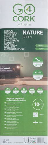 Подложка под напольные покрытия GO4CORK NATURE пробка 2 мм рулонная 10кв.м., детальное фото