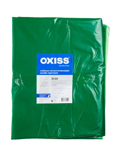 Пленка полиэтиленовая OXISS особо прочная 3х10м, цвет зеленый, фото