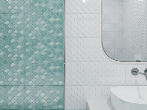 Плитка Azori Calypso white 20,1X50,5 см 1,62 м², вид