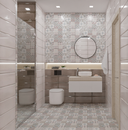 Плитка Напольная Azori Eclipse Ornament 42X42 см 1,23 м², картинка