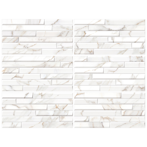 Плитка настенная Alma Ceramica Nevada Кирпичик 24,9X50 см 1,494 м2, вид