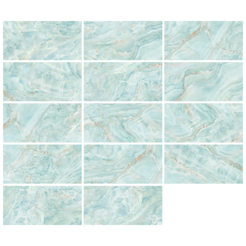 Плитка настенная Alma Ceramica Nevada голубой 24,9X50 см 1,494 м2, картинка
