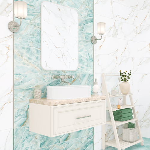 Плитка настенная Alma Ceramica Nevada голубой 24,9X50 см 1,494 м2, изображение