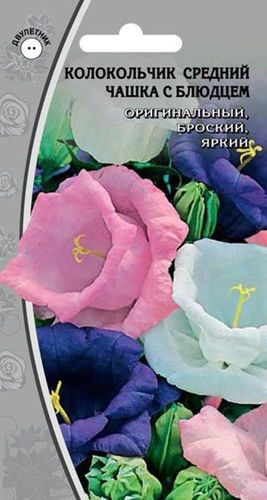 Семена колокольчик чашка с блюдцем 0,2 г, изображение
