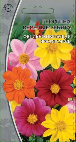 Семена Георгина Веселые ребята 0,3г, детальное фото