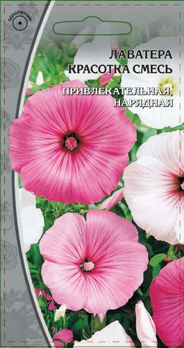 Семена Лаватера Красотка  смесь 0,5 гр, изображение