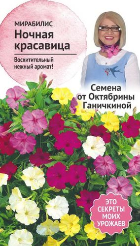 Семена Мирабилиса Октябрина Ганичкина Ночная красавица 1 г, изображение
