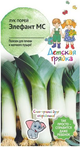 Семена Лука-порея Десткая грядка Элефант МС 0,5 г, фото