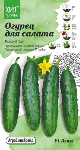 Семена Огурца Азам АСТ 5 шт, изображение
