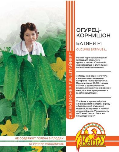 Семена ОГУРЕЦ КОРНИШОН БАТЯНЯ 10 ШТ, вид