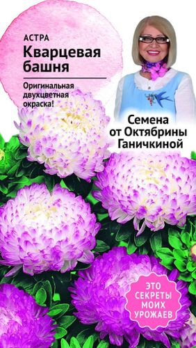 Семена Астры Октябрина Ганичкина Кварцевая башня 0,3 г, изображение