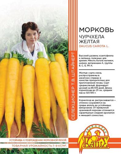Семена МОРКОВЬ ЧУРЧХЕЛА ЖЕЛТАЯ 0,5ГР, крупный план