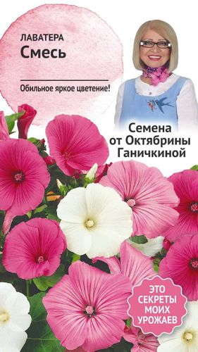Семена Лаватера Смесь 0,1 г Семена от Октябрины Ганичкиной, детальное фото